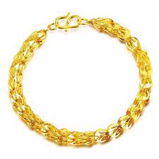 Gold that is blended with more alloys is stronger. Authentic 999 Yellow Gold Bracelet 24k Yellow Gold Heavy Designer Women Bracelet Yellow Gold Bracelet Women Braceletdesigner Gold Bracelet Aliexpress