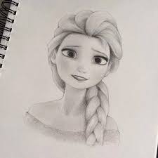 Pencil Sketch Of Disney S Character Elsa This Is Awesome Disney Drawings Elsa Drawing Beautiful Drawings