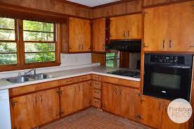 flip house 1960s kitchen before and