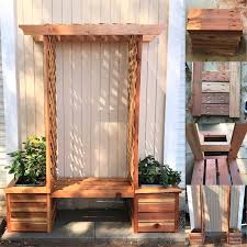 We are so excited to get some fall veggies planted in our brand new diy raised planters with trellis. 15 Diy Planter Bench Plans