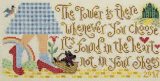 Here is a free & fun cross stitch pattern inspired by the greatest movie of all time: Silver Creek Samplers Dorothy S Discovery Cross Stitch Pattern 123stitch