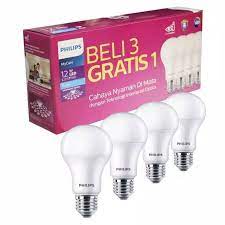Selain lebih jarang mengganti lampu, lebih sedikit pula sampah yang dihasilkan. Lampu Philips Led Paket Isi 4 Bh 12 W 10 W 8 W 6w Mycare Putih Shopee Indonesia