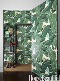 Easy Ways To Make A Wide Open Floor Plan Feel Like A Cozy Home Palm Leaf Wallpaper Leaf Wallpaper Martinique Wallpaper