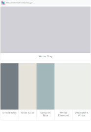 In the hsl color space #c4c8c5 has a hue of 135° (degrees), 4% saturation and 78% lightness. Winter Gray Smoke Gray Silver Satin Santorini Blue White Diamond Decorator S White Santorini Blue Perfect Paint Color Decorators White