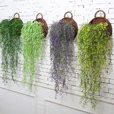 Shop outdoor patio and garden decorations for less at big lots. Hanging Garland Plant Artificial Fake Silk Flower Vine Home Garden Wedding Decor Home Decor Home Garden