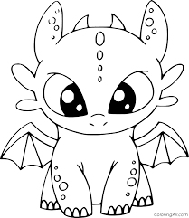 37 dragon printable coloring pages. Cute Baby Dragon Coloring Page Coloringall
