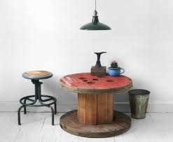Table d examen electrique avec porte rouleaux et bouchon facial. 1001 Idees Que Faire Avec Un Touret Des Inspirations Recup