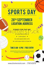 While we diligently research and update our holiday dates, some of the information in the table above may be preliminary. Sports Day Poster Invitation Vector Illustration Sport Equipment On Yellow Background Sports Day Poster Poster Invitation Sports Day