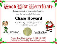 One of the best times free download & print free printable santa letters, nice list certificate from santa. Free Printable Nice List Certificate Rengu