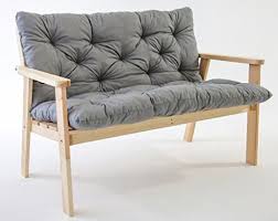 Ambientehome Garten Loungegruppe Sitzgruppe Essgruppe Massivholz Inkl Kissen Hanko Natur 7 Teiliges Set Mit Bildern Holzbank Garten Holzbank Gartenbank