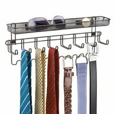 Wall mounting hardware is included. Tie Belt Hanger Rack Shelf Necktie Holder Closet Organizer Wall Mount Bronze 690005534534 Ebay
