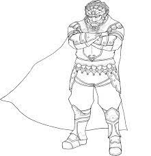 Link zelda breath of the wild coloring pages. Ganondorf Coloring Pages