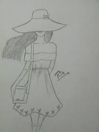 Black And White Drawings Of Girls Easy Pin By Caroline Kent On Drawings Art Drawings Sketches Simple Art Drawings Sketches Creative Girl Drawing Sketches