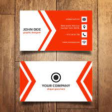 Download a free business card template for word. Free Vector Red Business Card Template
