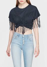 Puskullu Gri Tisort Kadin Mavi