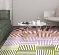 Aktuelle rote quadrate teppich xperteneinschätzung meinung zu besten artikel im test & vergleich. Vinylteppich Geometrisch Bunt Gestreifte Quadrate Tenstickers