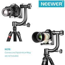 Neewer Professional Heavy Duty Metal 360 Degree Panoramic Gimbal Tripod Head Arca Swiss Standard 1 4 Quick Release Point And Shoot Camera Digital Slr Tripod