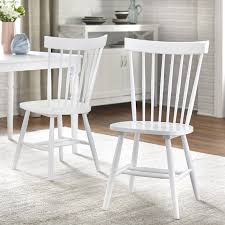 Roudebush Solid Wood Dining Chair In 2020 Solid Wood Dining Chairs Dining Chairs White Dining Chairs