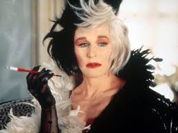 A fashion look from september 2012 featuring lace party dresses, 3 4 length sleeve blazer and white platform pumps. Glenn Close Owns All The Cruella De Vil Costumes From 101 Dalmatians