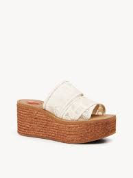 Woody Wedge Espadrille In Lace Chloe Gr