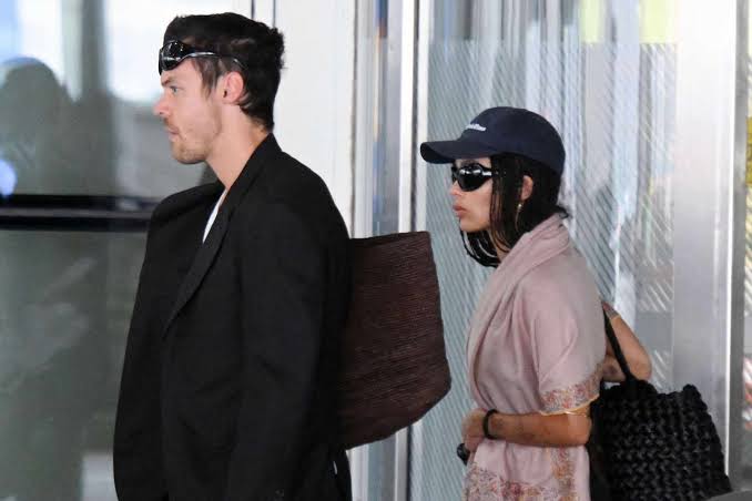 Zoë Kravitz and Harry Styles Land in New York City Ahead of His Madison Square Garden Residency - Yahoo News Canada