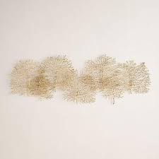 Gold Metal Branches Overlapping Wall Art Wall Art Modern Wall Decor Art Decor