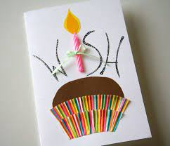 Check out how blog lovin made this card design by layering pieces of a rainbow wrapper to look like a doubly wrapped 3d. 9 Birthday Crafts And Ideas For Kids And Adults Easy Birthday Cards Diy Birthday Cards Diy Cool Birthday Cards