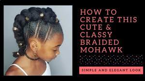 Braided Mohawk Hairstyle For Little Girls Youtube Braided Mohawk Hairstyles Mohawk Hairstyles Mohawk Braid