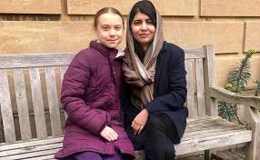 Malala yousafzai first came to public attention through that heartfelt diary, published on bbc urdu, which chronicled her desire to remain in education and for girls to have the chance to be educated. Nobel Peace Prize Winner Malala Yousafzai Meets Teen Climate Activist Greta Thunberg At University Of Oxford Tweets Only Friend I D Skip School For