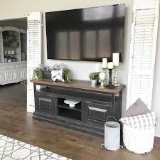 Living Room Design Shutters Antique Accents Tv Stand Wood Design Farmhouse Design An Shutters Decor Living Room Farm House Living Room Living Room Designs