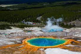 Yellowstone national park is home to a supervolcano, a volcano capable of ejecting more than 1,000 cubic kilometers (240 cubic miles) of material. Yellowstone Supervolcano Eruption Rumors Are Back Here S What The Science Says