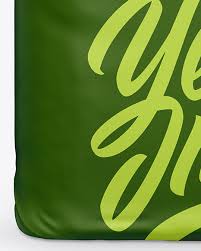 Download Glossy Cement Bag Mockup In Bag Sack Mockups On Yellow Images Object Mockups