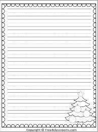 Such a layout would certainly be suitable for calligraphy, drawing, noting songs, and also writing.writing paper templates with. Free Christmas Tree Primary Lines Writing Paper Free4classrooms
