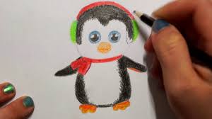 Pinguin Zeichnen Lernen How To Draw A Penguin Kak Narisovat Pingvina Youtube