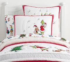 Grinch Quilt Shams Christmas Bedding Kids Christmas Bedding Quilts
