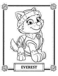 She is named after the mt. Everest Paw Patrol Coloring Page Free Printable Coloring Pages For Kids