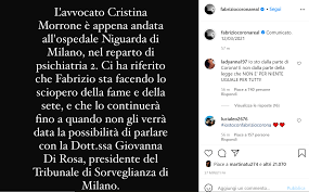 I giudici del tribunale di sorveglianza di milano hanno deciso: L Avvocato Di Fabrizio Corona In Ospedale Sta Facendo Lo Sciopero Della Fame E Della Sete