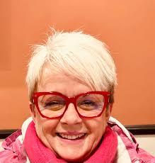 Can all you lovely people , I love my short blonde hair little flat in this  photo . I love wearing bright glasses but not sure about these . In the sun