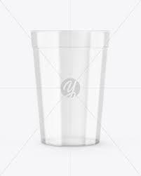 Download Clear Plastic Cup Mockup In Cup Bowl Mockups On Yellow Images Object Mockups