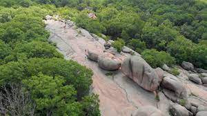 The trail passes by a quarry pond, which now supports a variety of animal life. Elephant Rocks State Park See The Ozarks