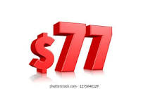 77 Seventy Seven Price Symbol Red Stock Illustration 1275212581 ...