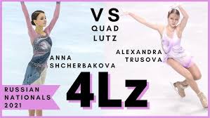 Channel one gives fans all over the world a terrific opportunity to follow 2021 russian figure skating championships live with a. Anna Shcherbakova Vs Alexandra Trusova Quad Lutz 4lz Russian Nationals 2021 Youtube