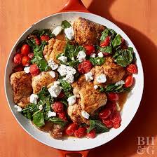 16 Healthy Chicken Thigh Recipes You Ll Definitely Have Time To Make Tonight Healthy Chicken Thigh Recipes Chicken Thigh Recipes Tomato Recipes