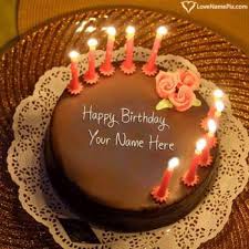 Chocolate macrons birthday cake with name edit online. Free Download Happy Birthday Cake With Name