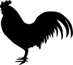 Black And White Hen Clipart Pin By Bonnie Brant On Svg Files Rooster Silhouette Cartoon Silhouette Rooster