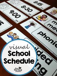 Because of this i wanted to try out a new visual schedule for her, in hopes that we would be able to begin using that one at home instead. Visual School Schedule Free This Reading Mama