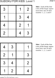 These particularly easy sudoku puzzles are well suited for beginners and children. Free Kid Sudoku Puzzle Level 1 Page 2 Sudoku Puzzles Sudoku Studying Math