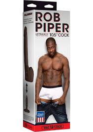 Vac U Lock Rob Piper Ultraskyn Cock Black 10.5 Inch - SecretsBoutiques.com
