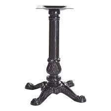 White square dining table with tiered pedestal base. Restaurant Furniture Parts Accessories Cast Iron Twin Leg Iron Table Base Restaurant Cafe Dining Bar Clubs Pubs Business Office Industrial