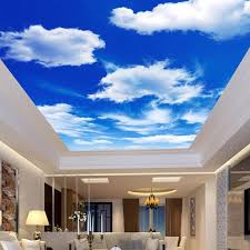 If you design your room in farmhouse style, this ceiling texture can be a perfect texture for your room. Simple Textured 3d Blue Sky And White Clouds Modern Ceiling Photo Wall Paper Roll Home Decor 3d Wall Murals Wallpapers Landscape Wallpaper Landscape 3d Blue Sky3d Wall Murals Wallpaper Aliexpress